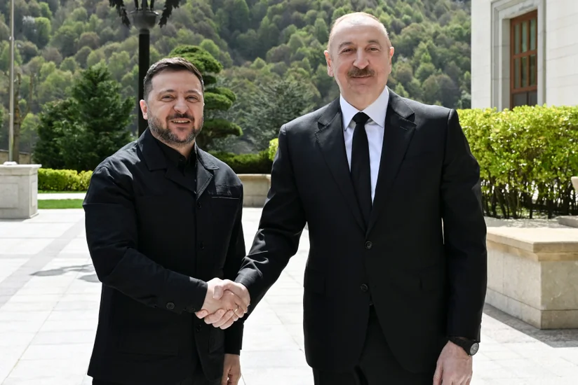 Ukrainian President Volodymyr Zelenskyy arrives in Azerbaijan for working visit