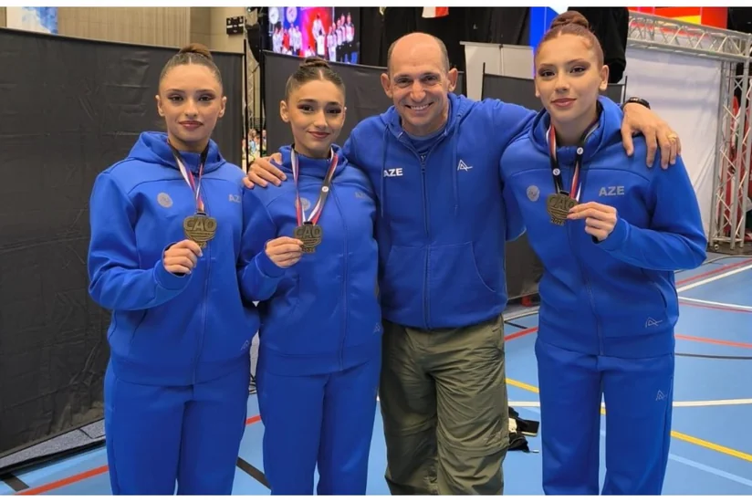 Azerbaijani aerobic gymnasts win gold in Czechia