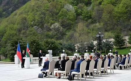 President Ilham Aliyev, Czech Prime Minister Andrej Babiš deliver press statements