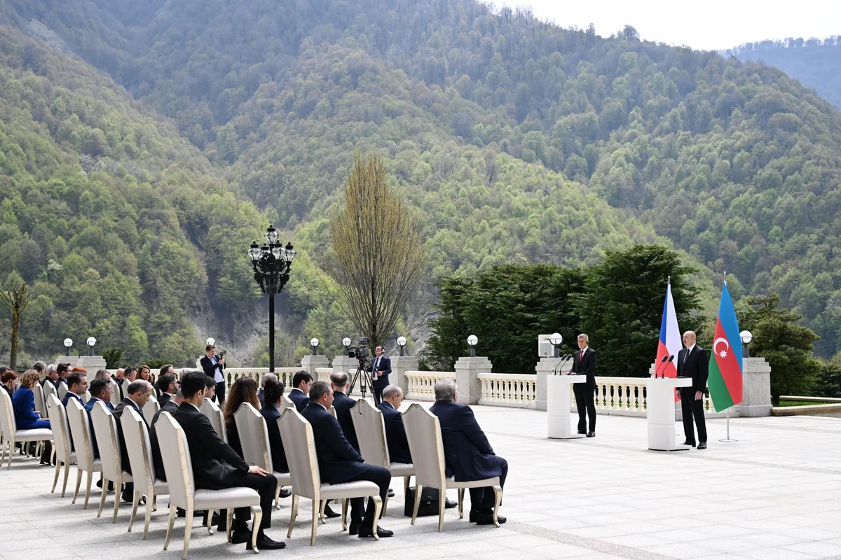 President Ilham Aliyev, Czech Prime Minister Andrej Babiš deliver press statements