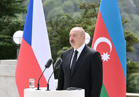 President Ilham Aliyev, Czech Prime Minister Andrej Babiš deliver press statements