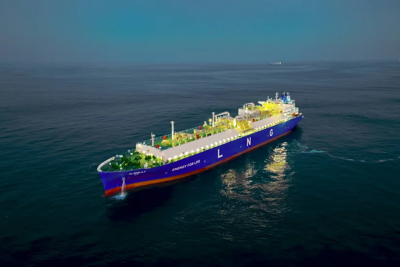 Tanker loaded with liquefied natural gas leaves Gulf for first time since early March
