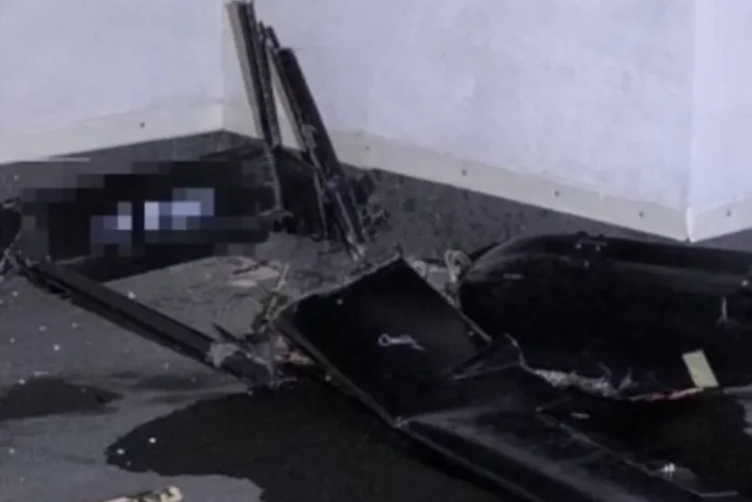В Кишиневе на крышу жилого дома предположительно упал беспилотник