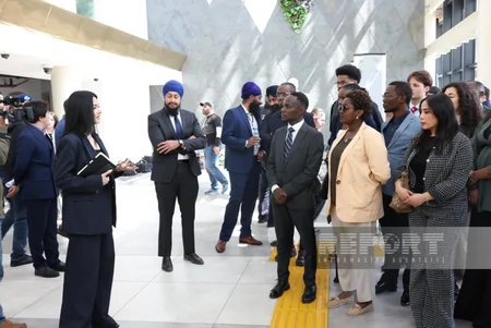 Participants of youth forum visit ASAN, DOST service centers in Baku