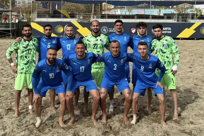Azərbaycan çimərlik futbolu millisi ilk yoldaşlıq matçında Belarusa uduzub