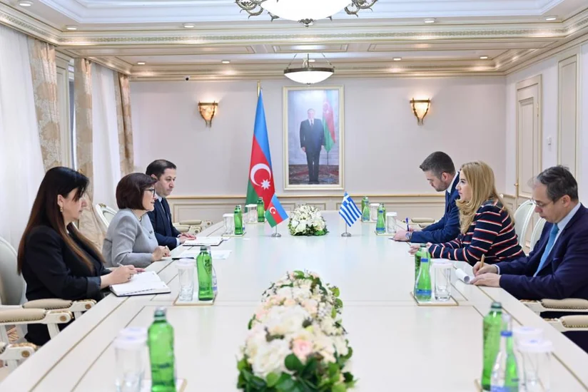 Sahibə Qafarova Yunanıstanın Azərbaycandakı səfiri ilə görüşüb