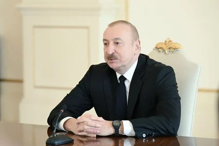 İlham Əliyev Avropa çempionatında komanda hesabında çempion olan güləşçiləri qəbul edib