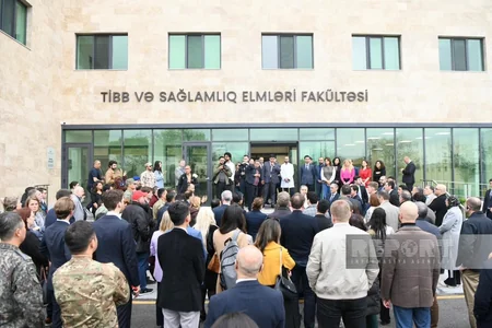 Diplomats visit Karabakh University Clinic in Azerbaijan's Khankandi