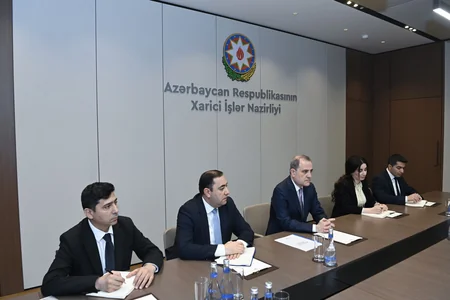 Ceyhun Bayramov Beynəlxalq Qırmızı Xaç Komitəsinin prezidenti ilə əməkdaşlığı müzakirə edib