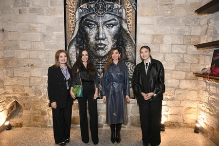 Leyla Aliyeva and Arzu Aliyeva visit International Carpet Festival