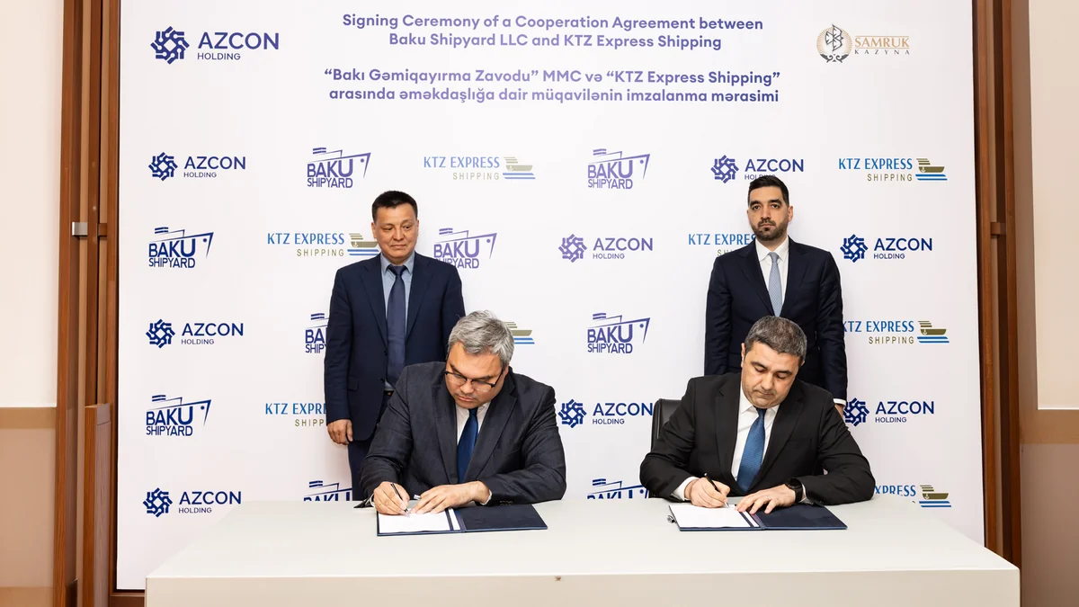 Baku Shipyard signs cooperation agreement with Kazakhstan company