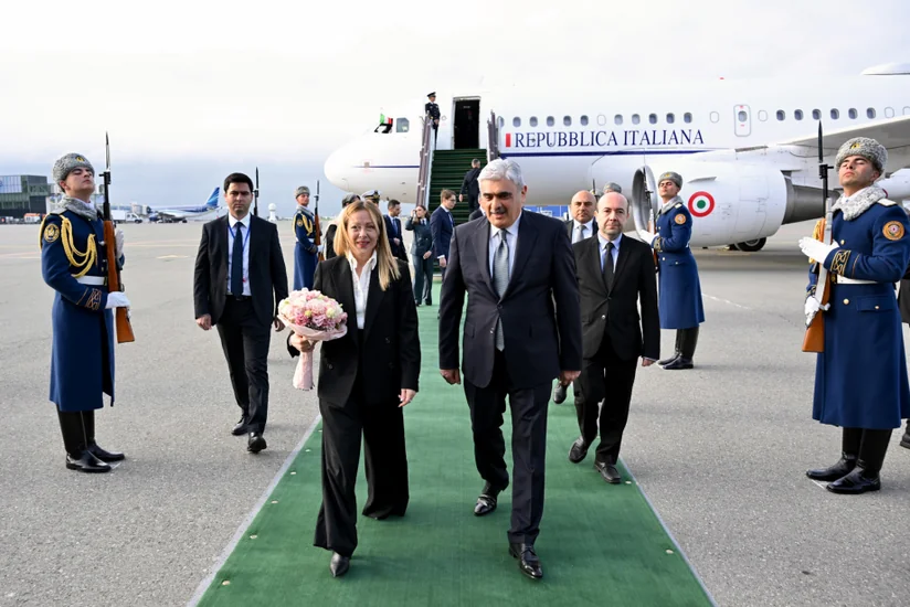 İtaliya Nazirlər Şurasının sədri Ciorcia Meloni Azərbaycana səfərə gəlib