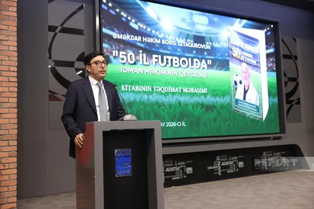Azərbaycanın əməkdar həkimi Boris Xetaqurovun 50 il futbolda kitabının təqdimatı keçirilib