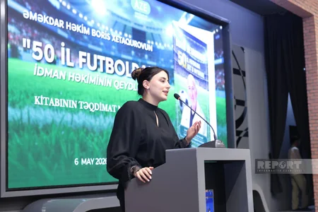 Azərbaycanın əməkdar həkimi Boris Xetaqurovun 50 il futbolda kitabının təqdimatı keçirilib