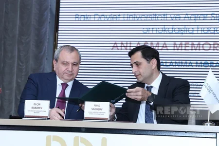 Bakı Dövlət Universiteti və Aqrar Sığorta Fondu Anlaşma Memorandumu imzalayıblar