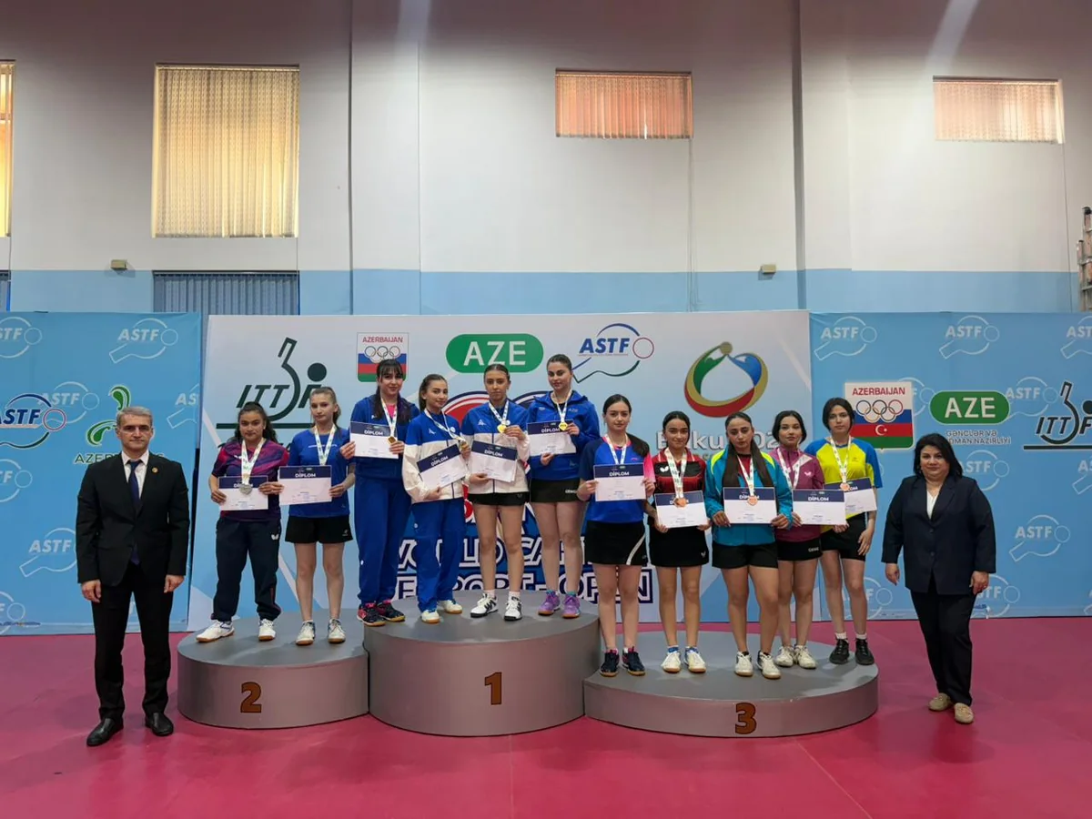 Stolüstü tennis üzrə Azərbaycan çempionatının qaliblərinin adına aydınlıq gəlib