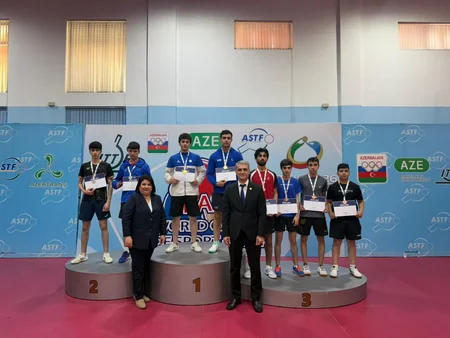 Stolüstü tennis üzrə Azərbaycan çempionatının qaliblərinin adına aydınlıq gəlib