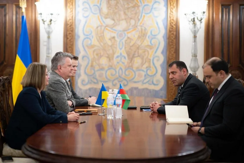 Seymur Mərdəliyev Ukrayna Prezident Ofisi rəhbərinin müavini ilə ikitərəfli əlaqələri müzakirə edib