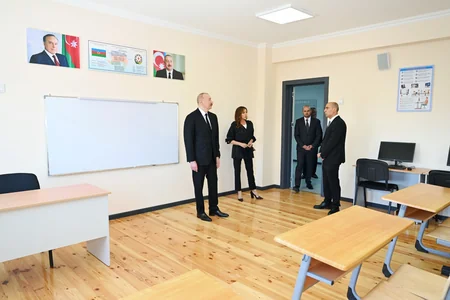 President Ilham Aliyev and First Lady Mehriban Aliyeva visit Jabrayil district