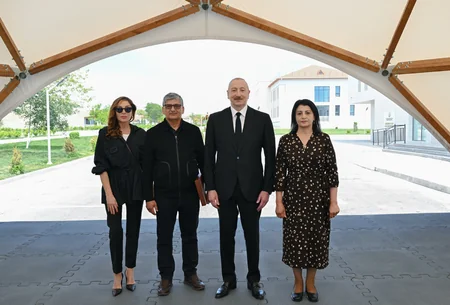 President Ilham Aliyev and First Lady Mehriban Aliyeva visit Jabrayil district