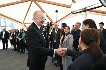 President Ilham Aliyev and First Lady Mehriban Aliyeva visit Jabrayil district