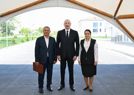 President Ilham Aliyev and First Lady Mehriban Aliyeva visit Jabrayil district