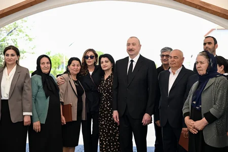 President Ilham Aliyev and First Lady Mehriban Aliyeva visit Jabrayil district