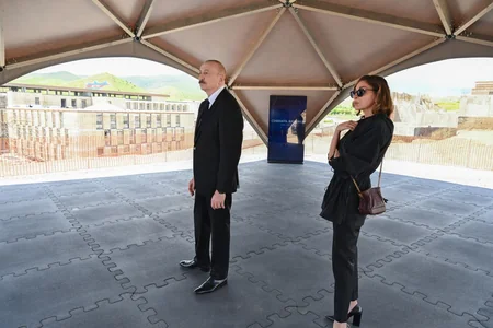 President Ilham Aliyev and First Lady Mehriban Aliyeva visit Jabrayil district
