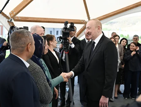 President Ilham Aliyev and First Lady Mehriban Aliyeva visit Jabrayil district