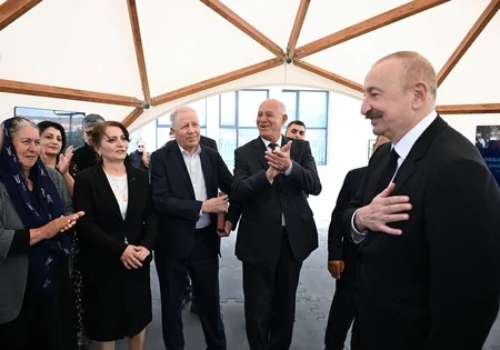 President Ilham Aliyev and First Lady Mehriban Aliyeva visit Jabrayil district