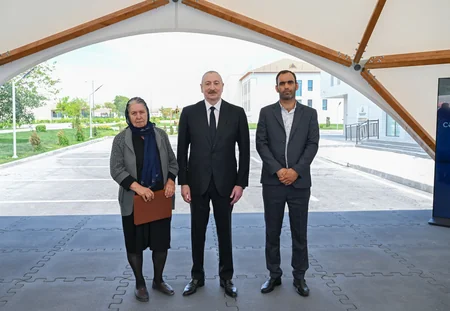 President Ilham Aliyev and First Lady Mehriban Aliyeva visit Jabrayil district