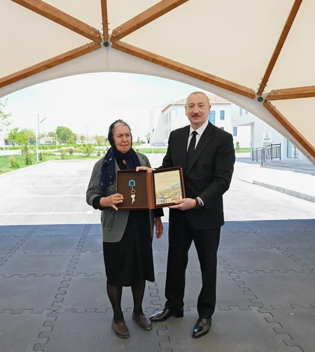 President Ilham Aliyev and First Lady Mehriban Aliyeva visit Jabrayil district