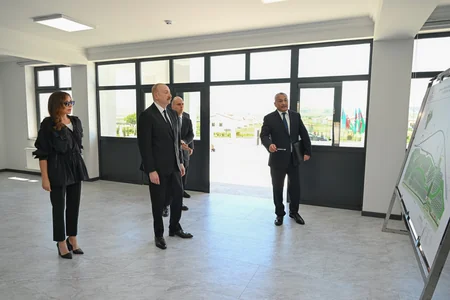 President Ilham Aliyev and First Lady Mehriban Aliyeva visit Jabrayil district