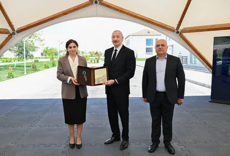 President Ilham Aliyev and First Lady Mehriban Aliyeva visit Jabrayil district
