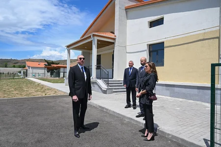 President Ilham Aliyev and First Lady Mehriban Aliyeva visit Jabrayil district