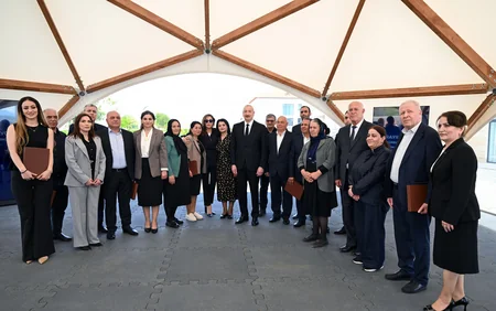 President Ilham Aliyev and First Lady Mehriban Aliyeva visit Jabrayil district