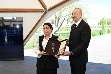 President Ilham Aliyev and First Lady Mehriban Aliyeva visit Jabrayil district