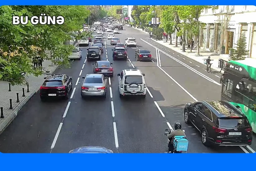 Bakıda daha bir küçədə mikromobillik zolağı təşkil edilir