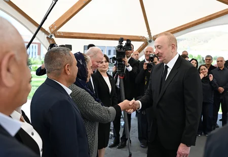 President Ilham Aliyev and First Lady Mehriban Aliyeva visit Jabrayil district