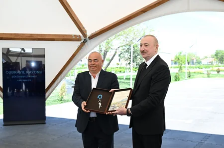 President Ilham Aliyev and First Lady Mehriban Aliyeva visit Jabrayil district