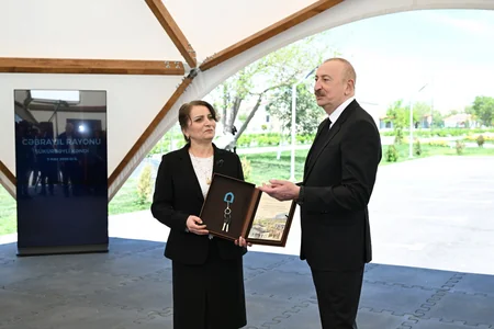 President Ilham Aliyev and First Lady Mehriban Aliyeva visit Jabrayil district