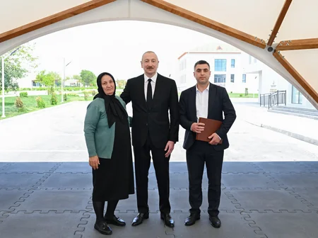 President Ilham Aliyev and First Lady Mehriban Aliyeva visit Jabrayil district