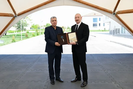 President Ilham Aliyev and First Lady Mehriban Aliyeva visit Jabrayil district