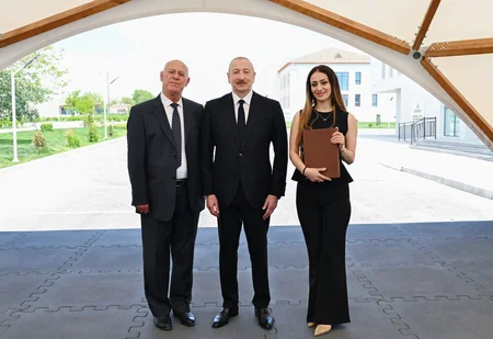 President Ilham Aliyev and First Lady Mehriban Aliyeva visit Jabrayil district
