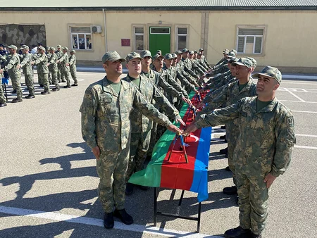 В Азербайджанской армии прошли церемонии принесения присяги