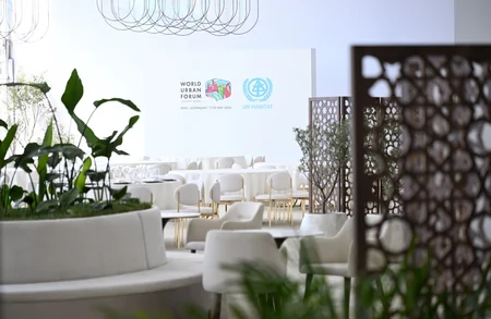 İlham Əliyev Bakı Olimpiya Stadionunun ərazisində WUF13 ilə bağlı görülən işlərlə tanış olub