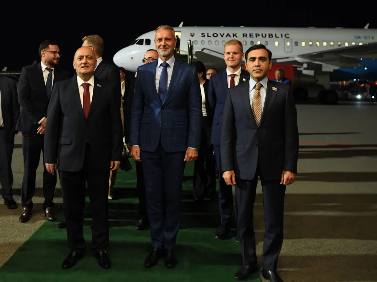 Speaker of National Council of Slovakia arrives in Azerbaijan