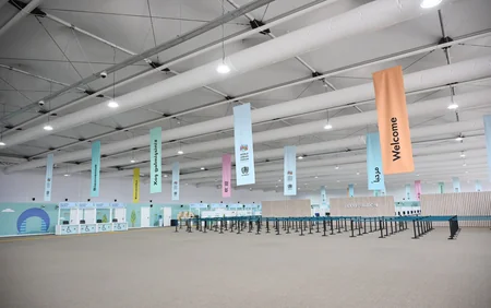 İlham Əliyev Bakı Olimpiya Stadionunun ərazisində WUF13 ilə bağlı görülən işlərlə tanış olub