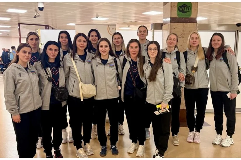 Azərbaycanın qadınlardan ibarət voleybol millisi Macarıstana təlim-məşq toplanışına yollanıb