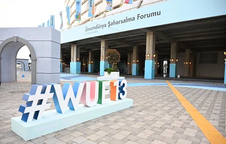 İlham Əliyev Bakı Olimpiya Stadionunun ərazisində WUF13 ilə bağlı görülən işlərlə tanış olub